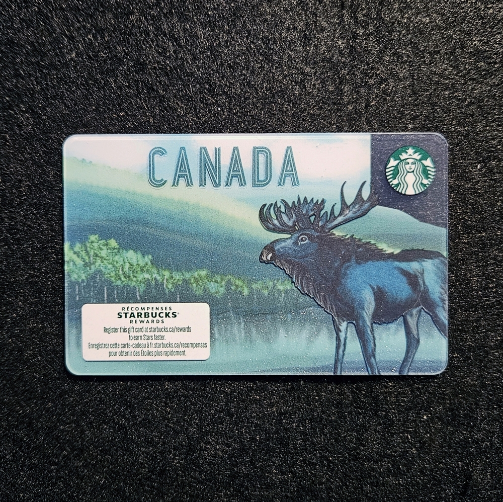 Starbucks Card - Canada Moose - Traditonal Plastic